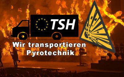 Transport von Pyrotechnik und Sprengstoff